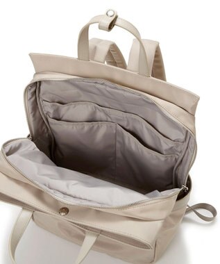 TOPKAPI 【Breath TOPKAPI】防水ナイロン レザーコンビ PC対応 トート リュック バックパック ペールベージュ