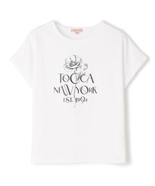 TOCCA 【接触冷感・UV90%以上カット・洗える】BLOOM OF TOCCA Tシャツ ホワイト系
