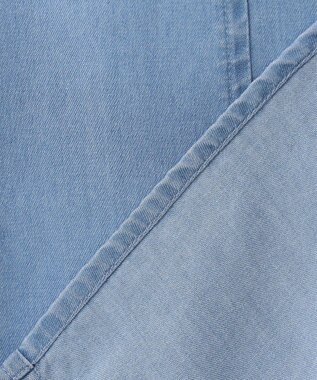 ANY 【手洗い可能】ウォッシャブルデニムシャツ ブルー