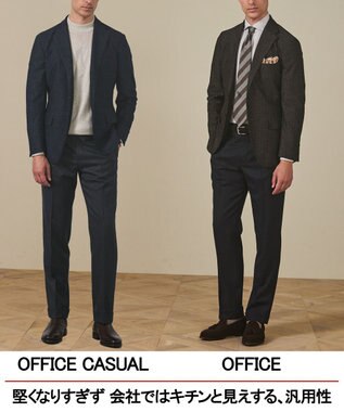 GOTAIRIKU カーディガンジャケット秋冬版【洗える/シワになりにくい/ストレッチ】リンクス BIZ ジャケット グレー系8