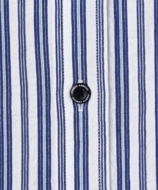 JOSEPH ABBOUD 【オーガニックコットン】オーガニックコードストライプ シャツ サックスブルー系1