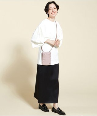 LA BAGAGERIE モノグラムデイリーミニマムポシェット ピンク