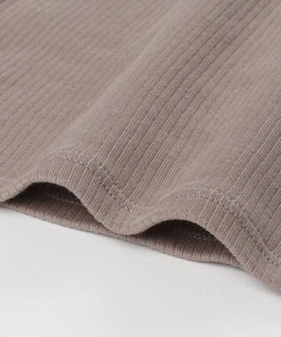 Wing インナー オーガニックコットン100％(身生地) ブラがひびきにくい 【綿の贅沢 オーガニック リブタイプ】 キャミソール EL1061 ウイング／ワコール ブラウン