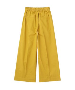 YECCA VECCA コットンイージー切替ワイドパンツ Yellow