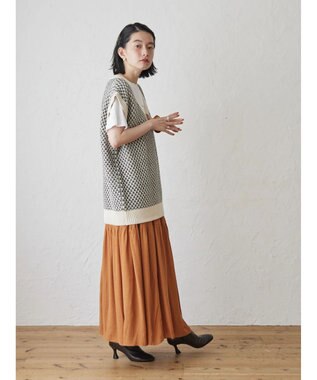 AMERICAN HOLIC ティアードギャザースカート Orange