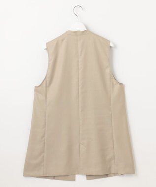 J.PRESS LADIES 【セットアップ対応・洗える・UV加工・吸水速乾】OXIJEWELストレッチ ジレ ベージュ系