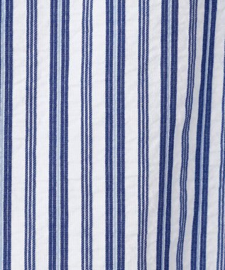 JOSEPH ABBOUD 【オーガニックコットン】オーガニックコードストライプ シャツ サックスブルー系1