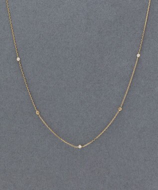 Phoebe 【金属アレルギー対応】ステーションビジューチョーカー/サージカルステンレス/38cm～43cm