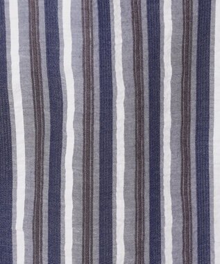 JOSEPH ABBOUD 【オーガニックコットン】オーガニックコードストライプ シャツ ネイビー系1