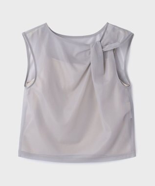 GRACE CONTINENTAL オーガンドレープトップ ベージュ