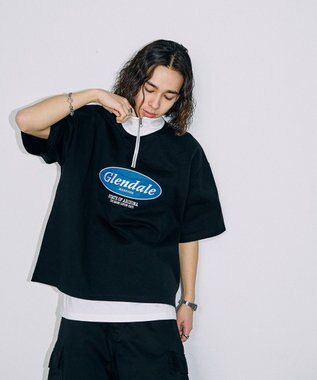 WEGO ヘビーウエイトサークルロゴハーフZIPT（S） ブラック