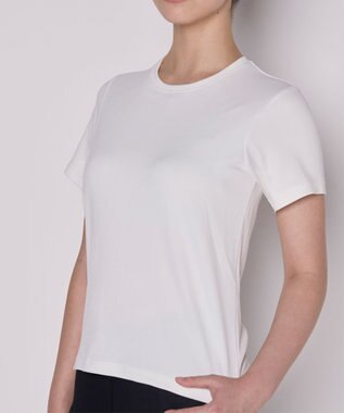 WACOAL 【一般医療機器】 リカバリーウェア 【＆RECOVERY】 ブラトップ カップ付きTシャツ 疲労回復 血行促進 筋肉のコリ改善 上向きのバストライン 3分袖 半袖 レディース CKC710 /ワコール ホワイト