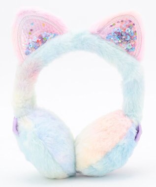 ANY KIDS ネコ耳イヤーマフ レインボー