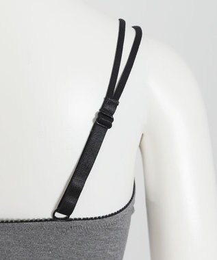 WEGO 【ブラトップ＆ショーツセット】Liliane　Ciel　ロゴテープ グレー