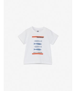 HELLY HANSEN 【キッズ・速乾・UVカット・記名ラベル付】アニマルティー クリアホワイト