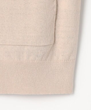 J.PRESS LADIES L LINEN COTTON BLEND ニット ブルゾン ベージュ系