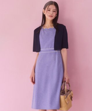 TOCCA 【松木育未さん着用】CREPE BOLERO ボレロ ネイビー系