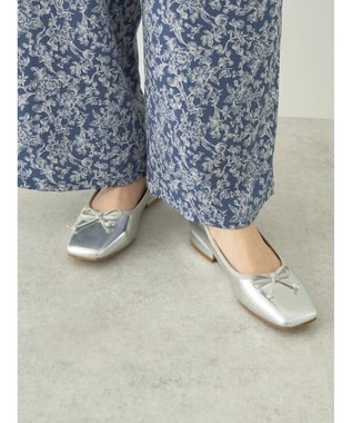 earth music&ecology ＯＲｉｅｎｔａｌＴＲａｆｆｉｃ　バレエパンプス Silver