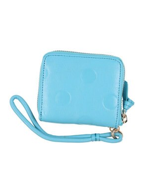 UNBILLION ペルケ perche / ドット型押しパームフィットストラップウォレット ブルー