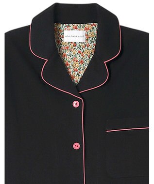 une nana cool 【綿混】天竺パジャマ MADE WITH LIBERTY FABRIC ブラック