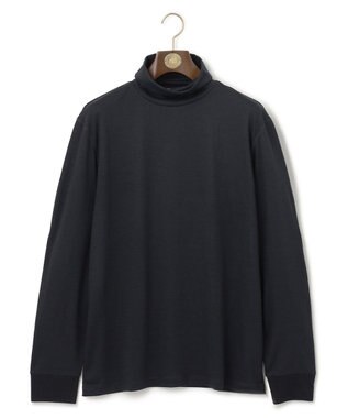 J.PRESS MEN ウールストレッチジャージ タートルネックカットソー ネイビー系