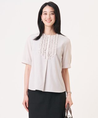 J.PRESS LADIES ライトタンブラー フリル ブラウス