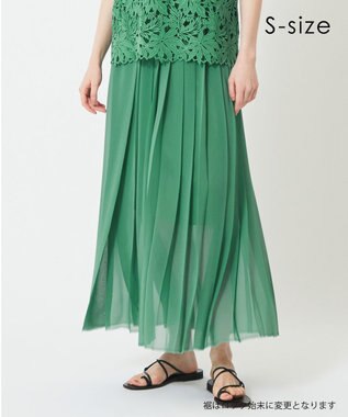 BEIGE， 【S-size】PARM / プリーツスカート Green