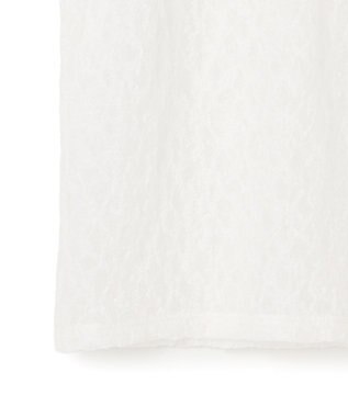 23区 L 【SLOW/一部店舗限定】リンクルレース シアー カットソー ホワイト系