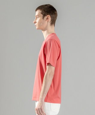 JOSEPH HOMME 【新素材】ハイゲージベアスムース　VネックＴシャツ オールドローズ系