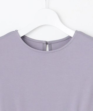 Feroux 【洗える】ドレスシルエット カットソー ワンピース サックスブルー系