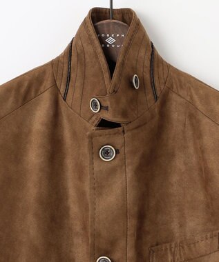 JOSEPH ABBOUD 【キングサイズ・軽量/スウェードタッチ/撥水】ライトスウェード ジャケット キャメル系