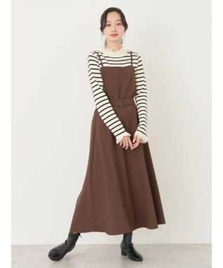 earth music&ecology ウエストマークキャミワンピース Mocha