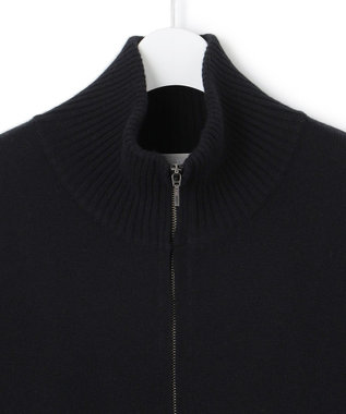 ICB L 【新色追加】ソフトカシミヤミックス ニットトラックジャケット ブラック