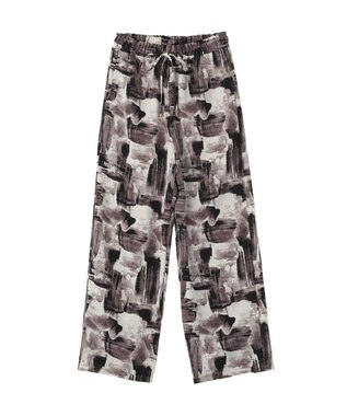 YECCA VECCA アブストラクト柄ワイドパンツ Gray