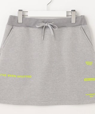 PW CIRCULUS 【WOMEN】【洗える/軽量】裏毛 ロゴ スカート ゴルフウェア レディース ライトグレー