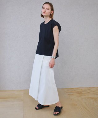 BEIGE， ZEOLITE / バックツイスト コンビトップス Black