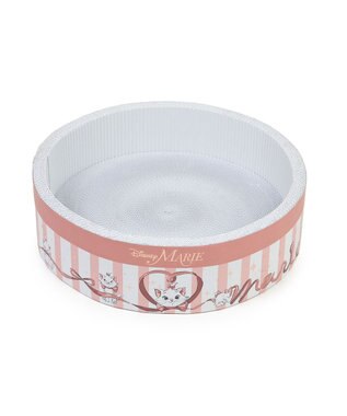 PET PARADISE  ディズニー マリー 丸型 猫爪とぎ ダンボール 《帽子箱風》 帽子箱風