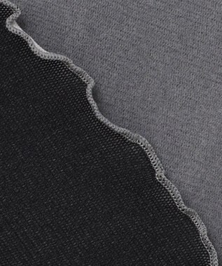 Feroux 【洗える】ベロア ハイネックトップス ライトグレー系