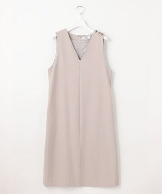 J.PRESS LADIES S 【洗える】2way thermoサキソニー ジャンパースカート ベージュ系