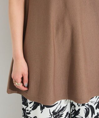 CRAFT STANDARD BOUTIQUE ファンクショナルノースリーブフレアニットプルオーバー Brown