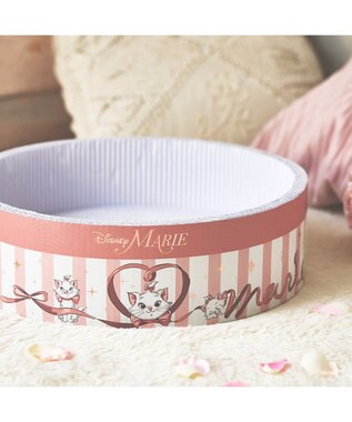 PET PARADISE  ディズニー マリー 丸型 猫爪とぎ ダンボール 《帽子箱風》 帽子箱風