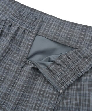 earth music&ecology ハイウエストランダムティアードチェックスカート Check Gray