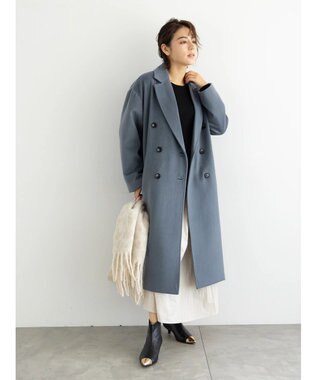 Te chichi チェスターコート ブルー