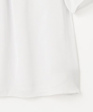 J.PRESS LADIES L シアーストライプ カットソー ライトグレー系1