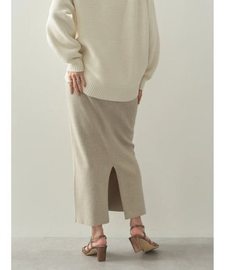 AMERICAN HOLIC 総針ニットタイトスカート Beige Mixture