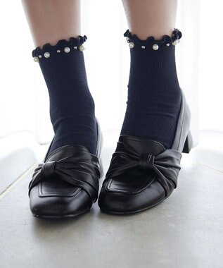 Tiaclasse 【安田美沙子さん着用】リボンローファー ブラック