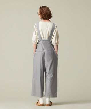 J.PRESS YORK STREET 【WOMEN】ハイウエストサロペット ライトグレー系