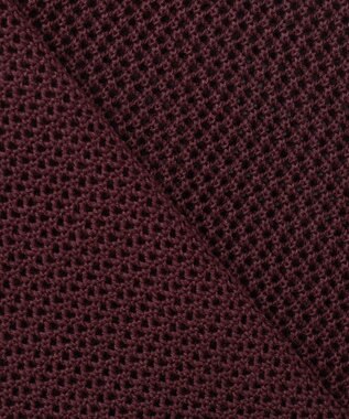 UNFILO L メッシュ ハーフスリーブ プルオーバー ボルドー