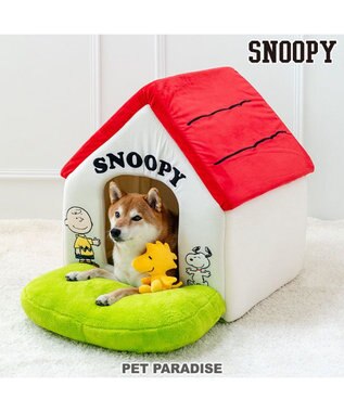  スヌーピー お庭付き赤い屋根 折り畳みハウス【大】