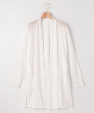 組曲 【WEB限定】シアーツイルジャージー ロングカーディガン アイボリー系